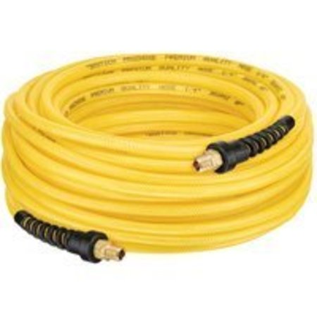 BOSTITCH Bostitch PRO-14100 Premium Air Hose, 1/4 in OD, MNPT, Polyurethane, Yellow PRO-14100